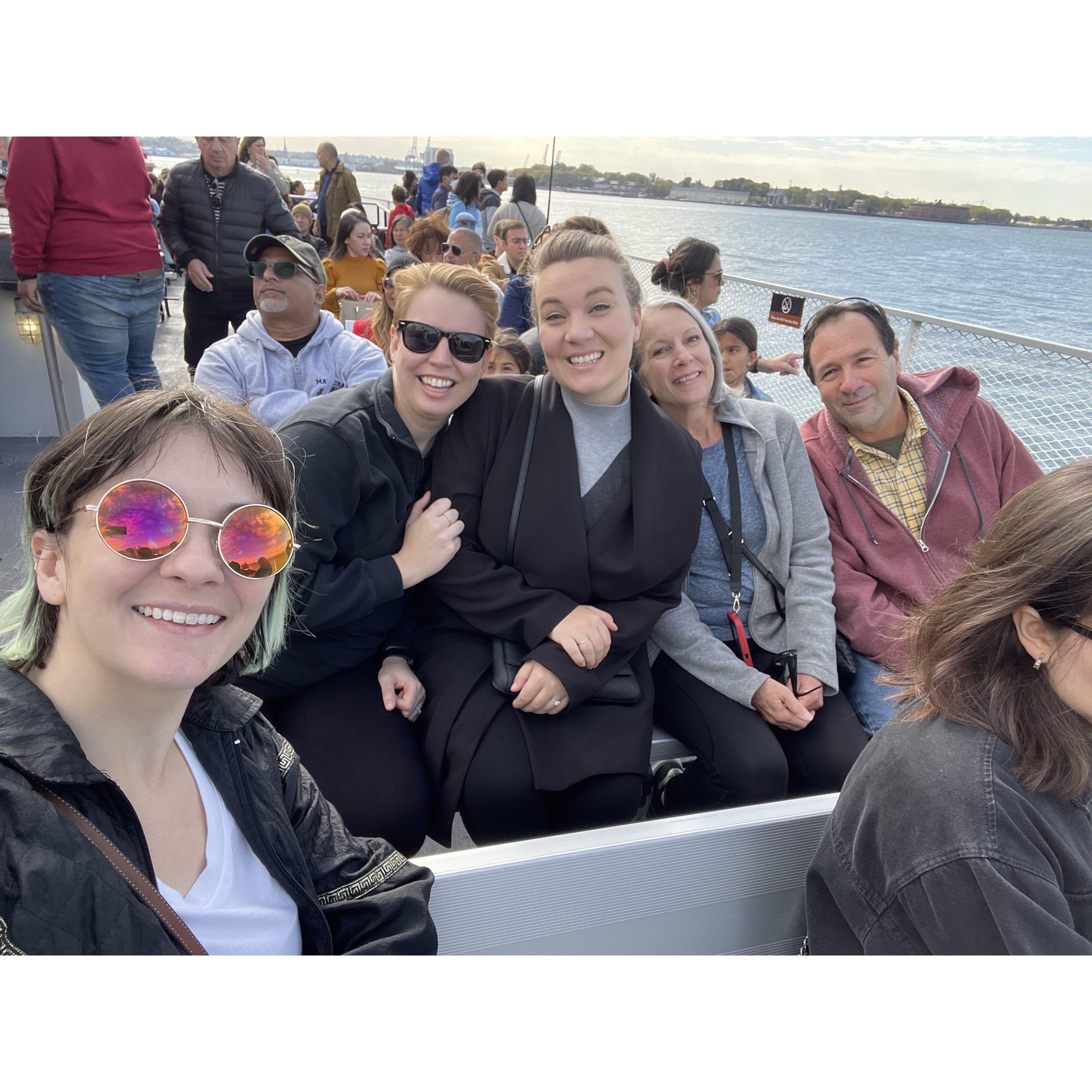Visiting Lady Liberty with the Hills!