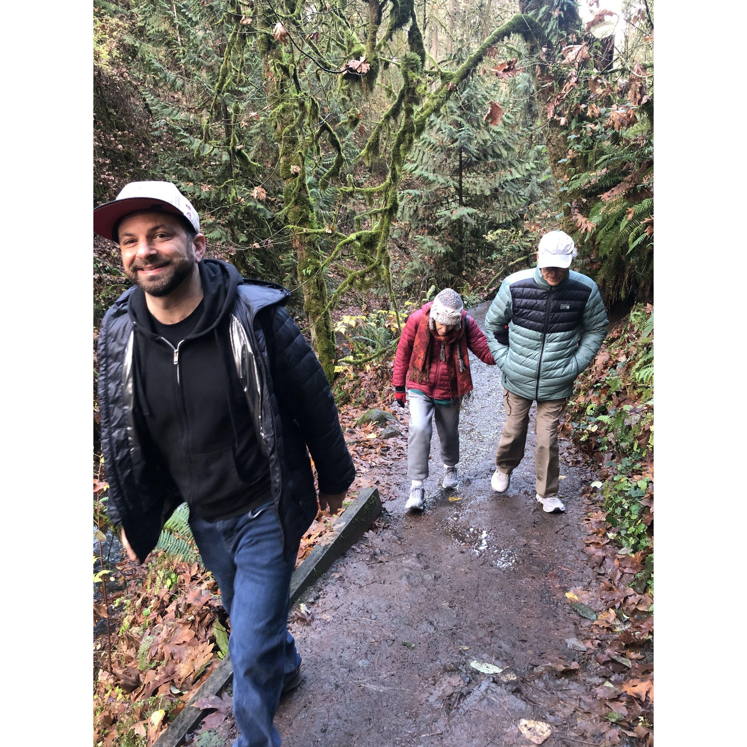 Hiking in Portland with Nitza’s parents, Nechama and Mike