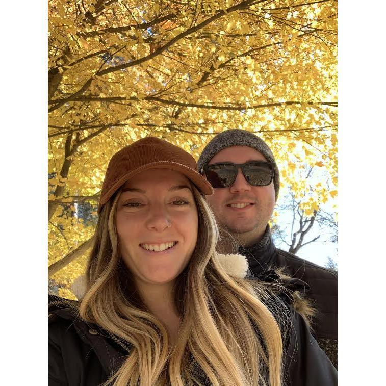 Just 2 days after we got engaged, celebrating in Spokane