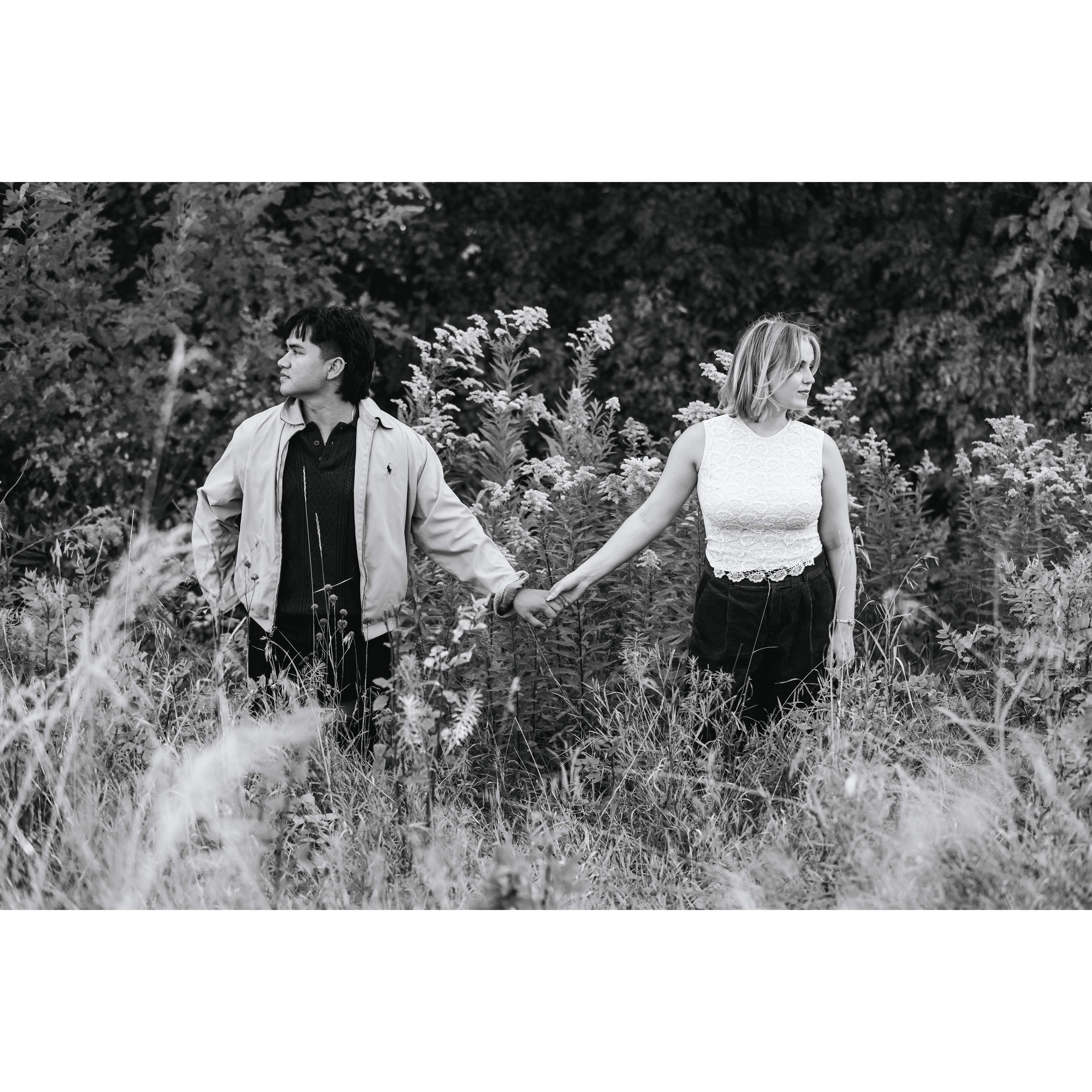 A favorite from our engagement photos, taken by Emma's dad