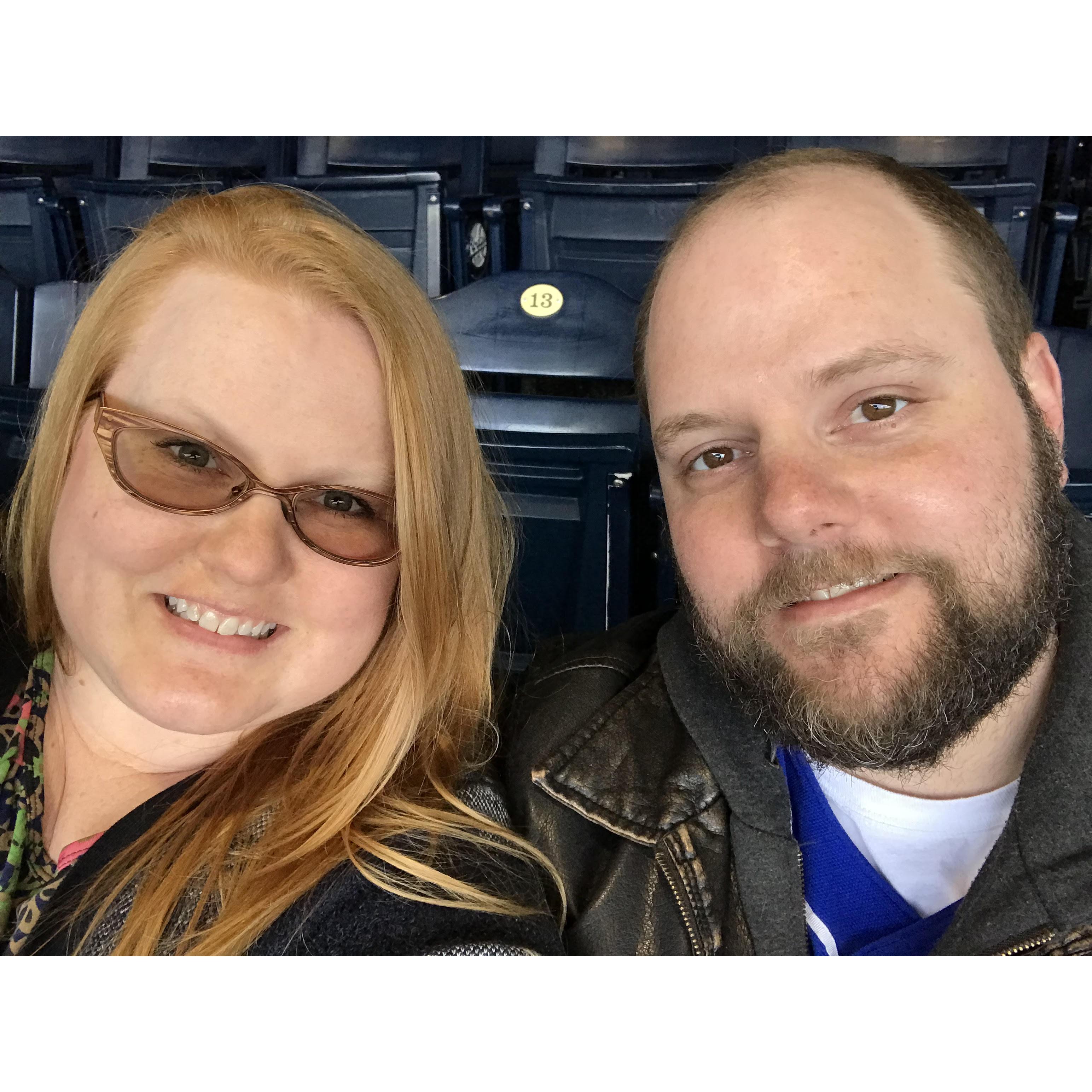 Taking in a Royals game...you know, before COVID.