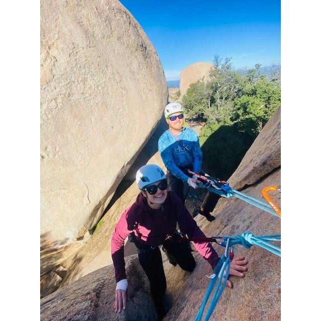 Just hanging on the side of a cliff.