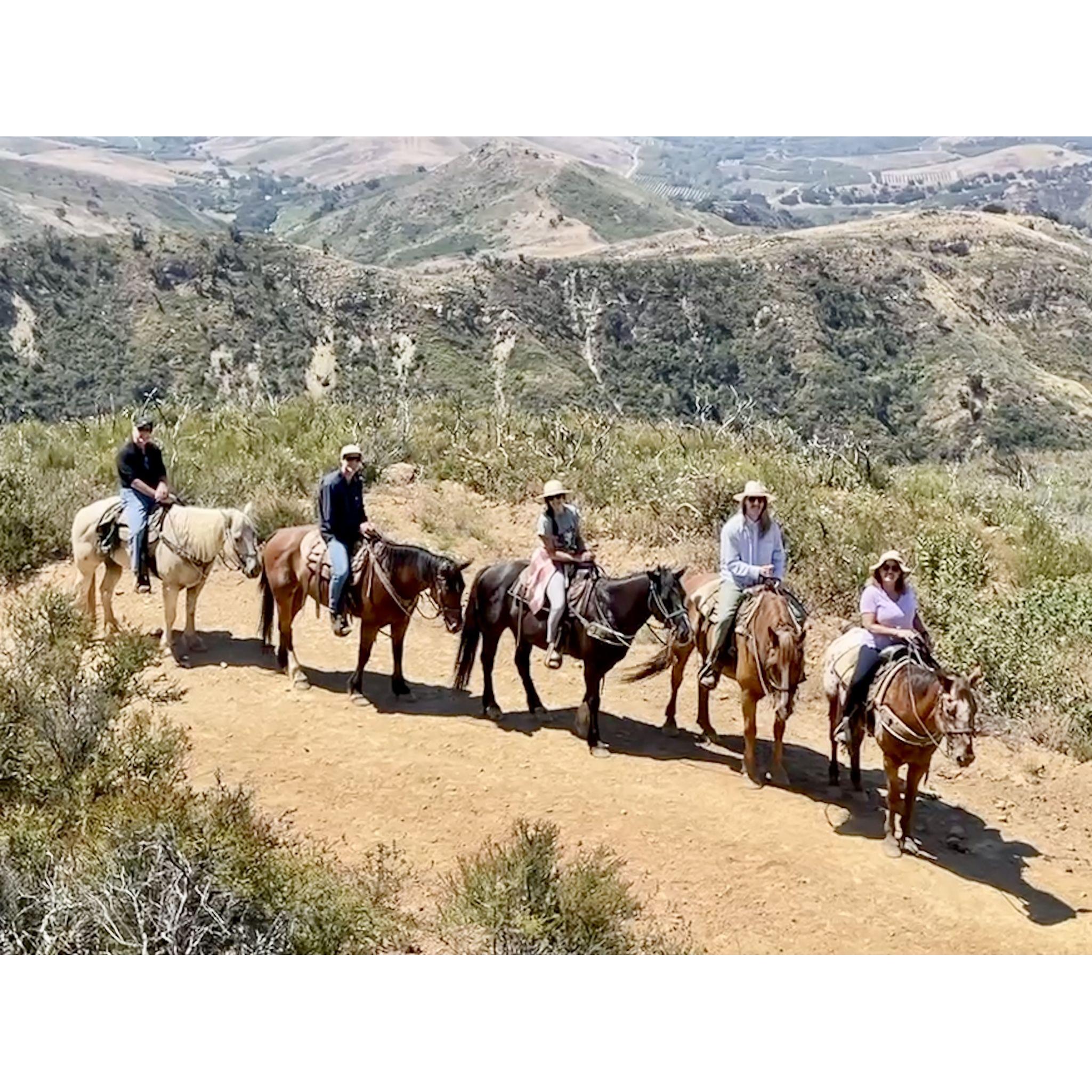 Horseback riding in Santa Barbara with the family!