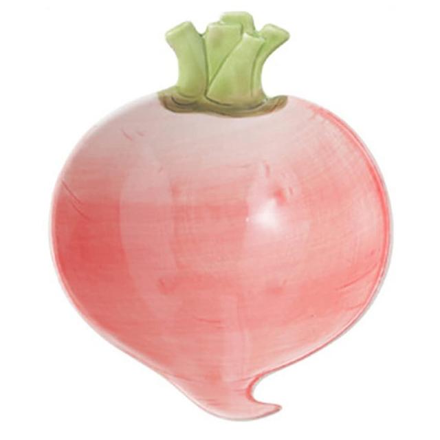 WAYUTO Ceramic Serving Plate Vegetable Themed Fruit Tray Serveware Platters Condiment Tray Pasta Bowl Sauce Dish Relish Tray for Fruit Salad Cheese Dessert Snack Cereal Oatmeal Party Carrot