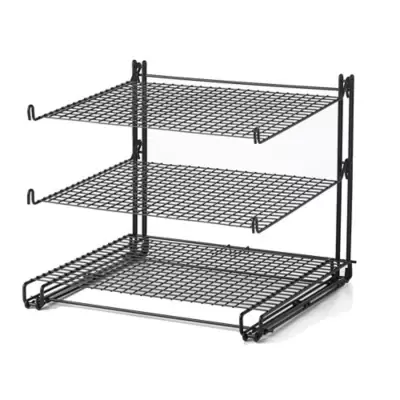 Betty Crocker 3-Tier Non-Stick Cooling Rack in Black