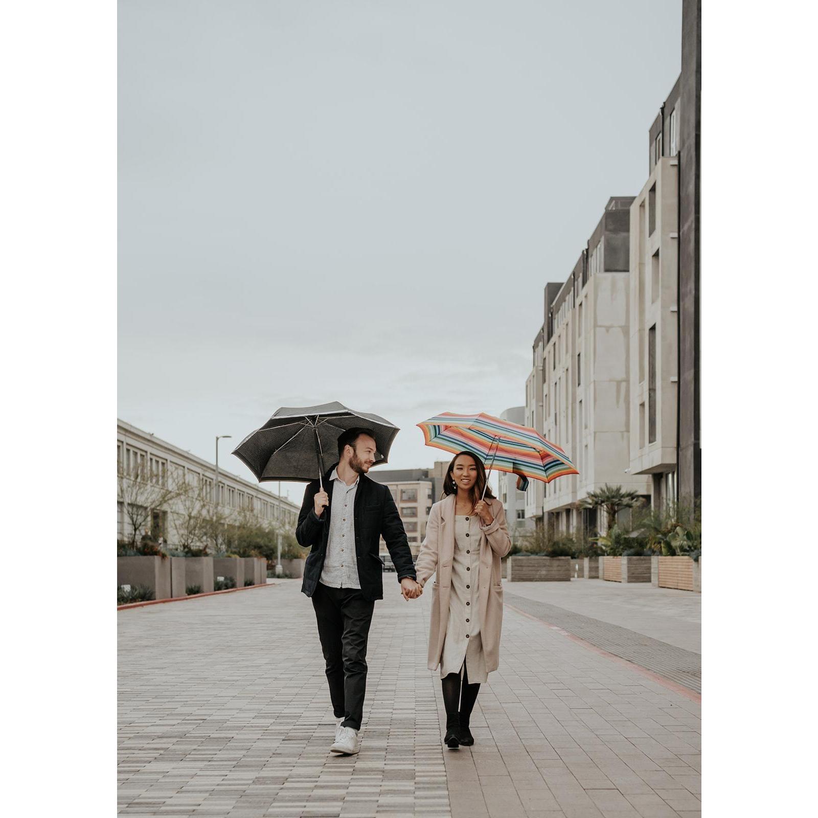 It was a rainy day but we made it work! Fun fact, Janice has had this umbrella since the year that she met Christian :)