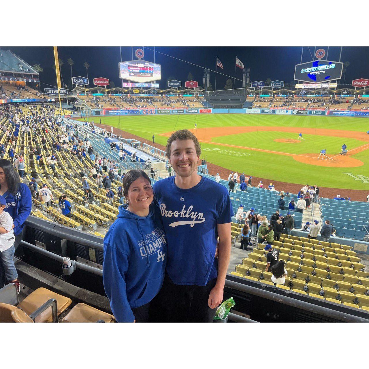Shelby's First Dodgers Game