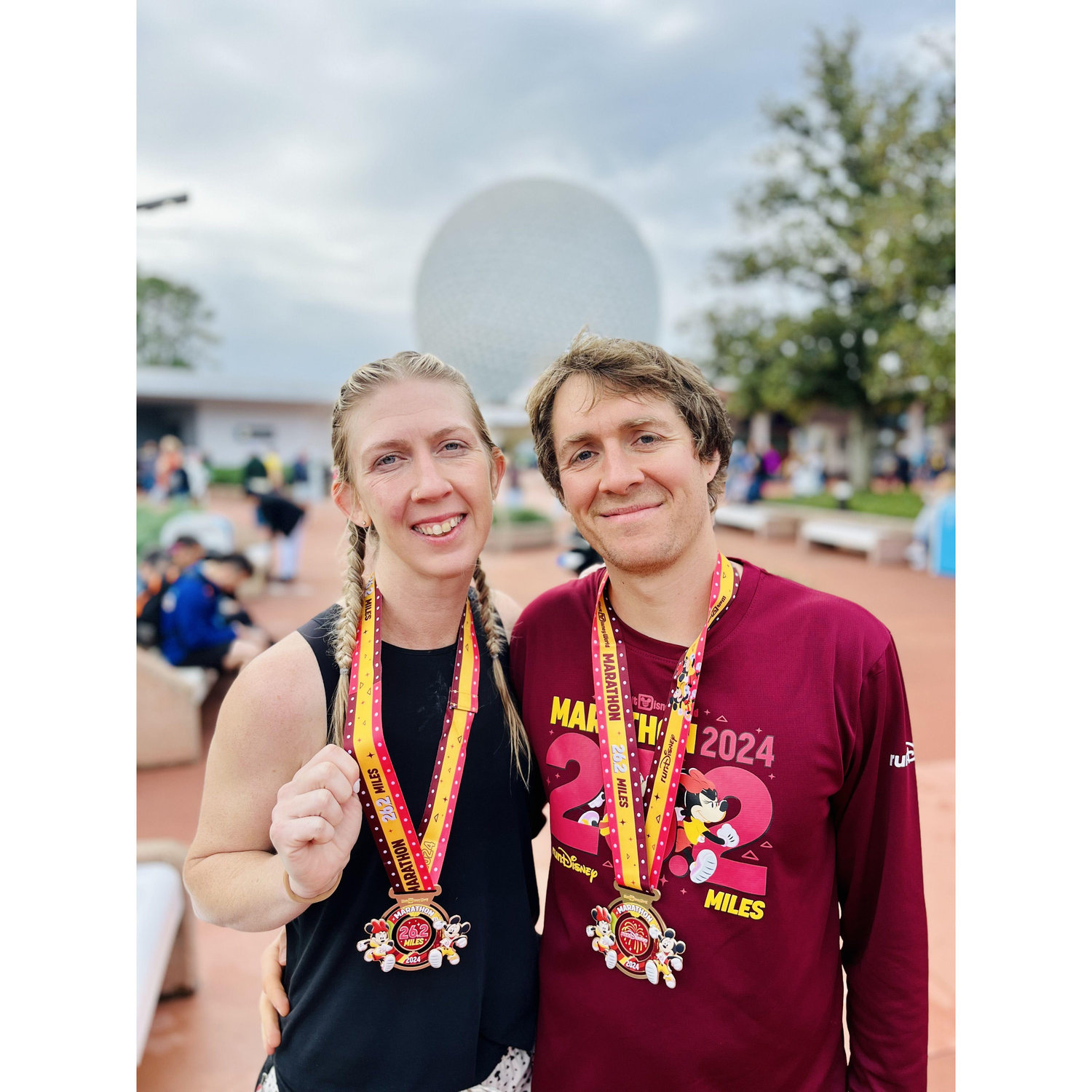 Our First Marathon Together. Disneyworld 2024.