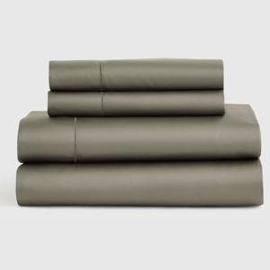 Signature Giza Cotton Sateen Sheet Set in Dried Sage