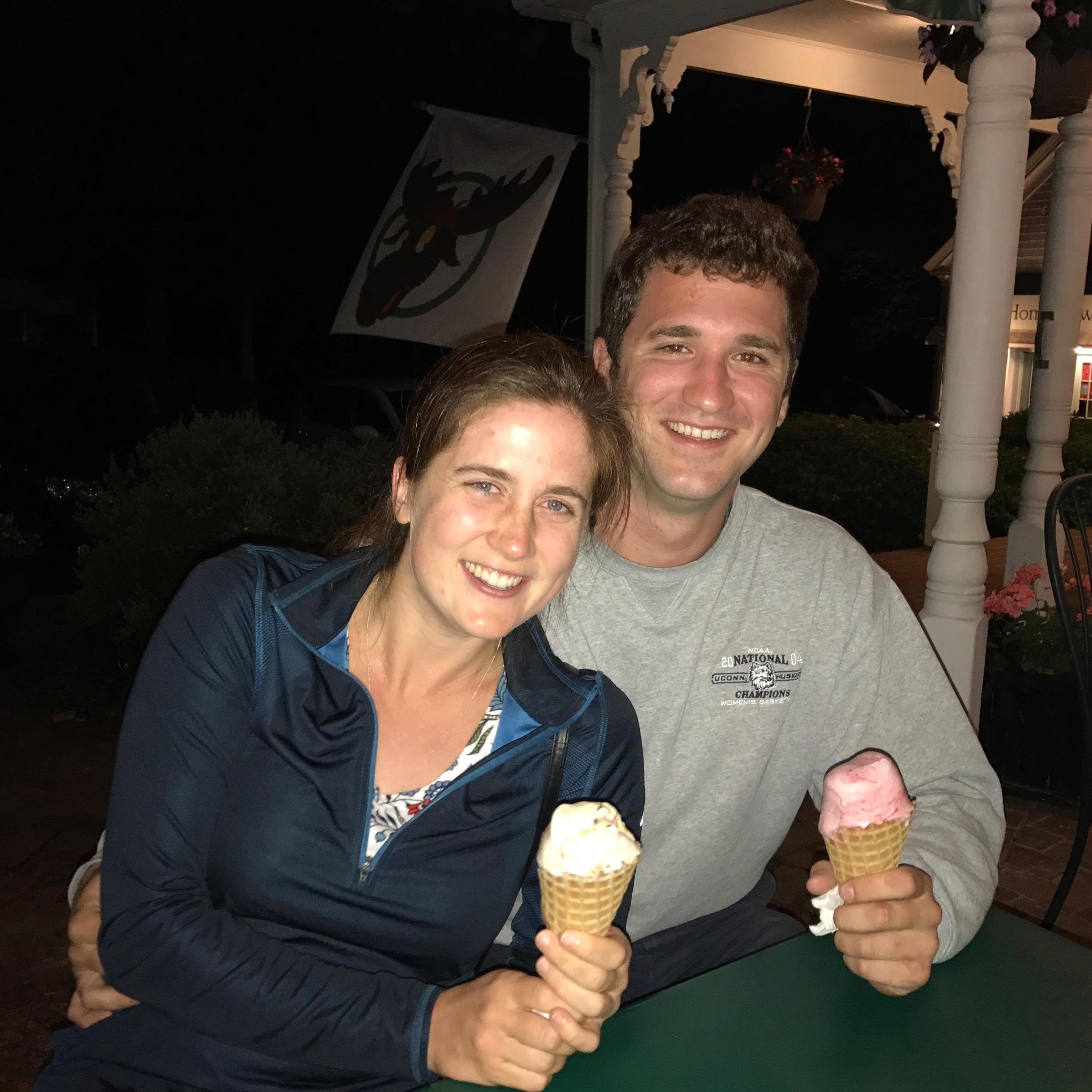 Ice cream on Cape Cod.