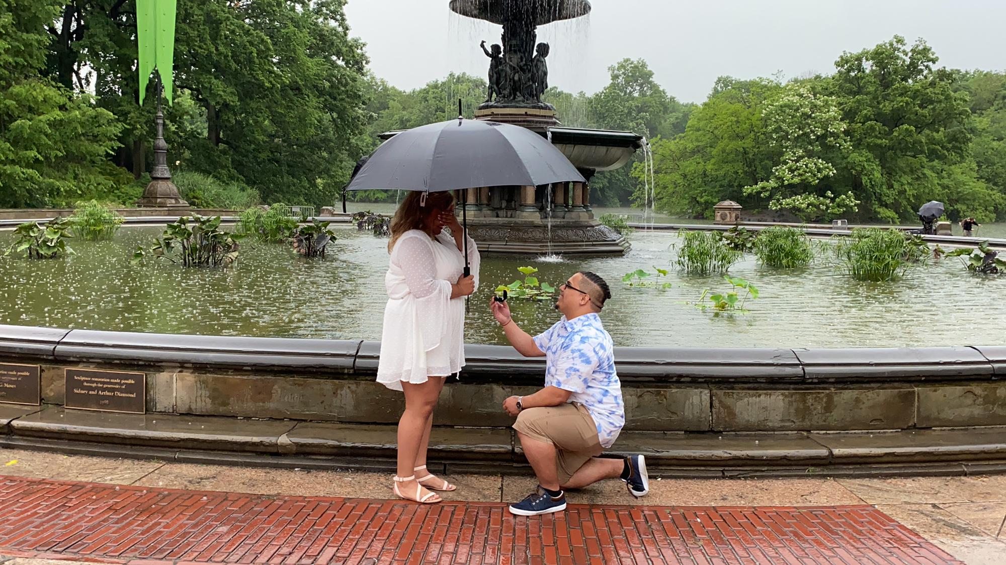 The night we got engaged!