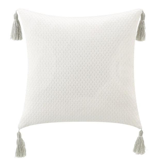 WaterfordBelline Reversible Tasseled Square Pillow