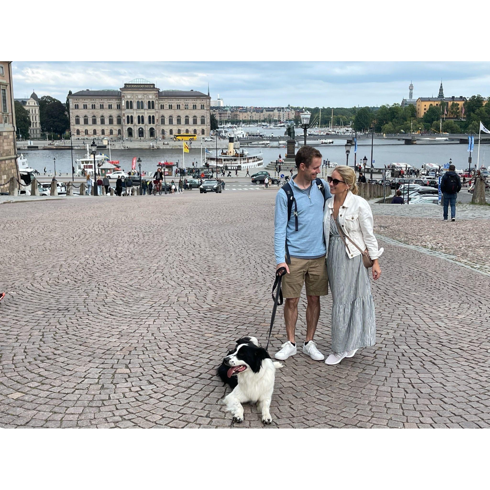 In Stockholm during a visit with Jenna's family.