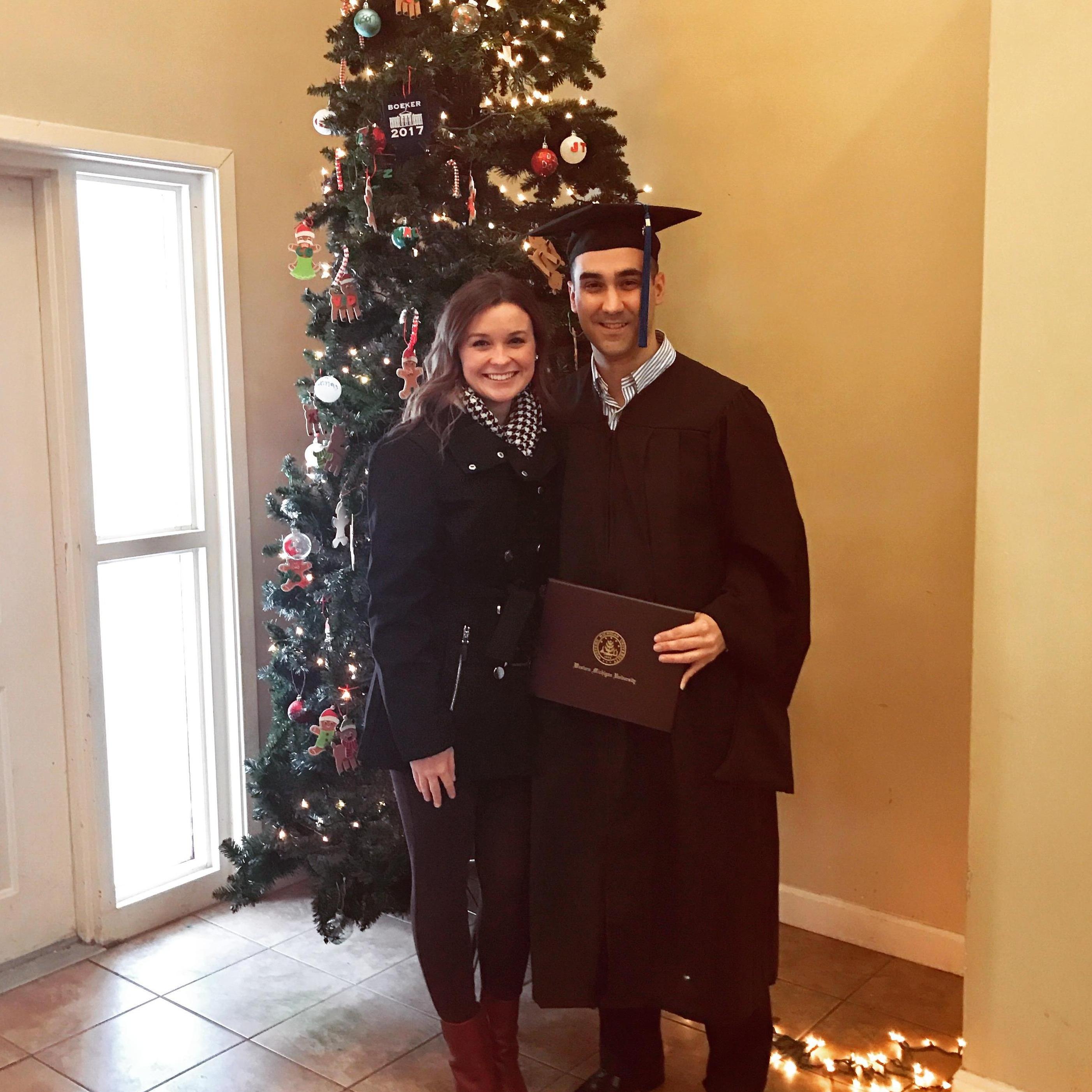 Tony's graduation day from Western Michigan University