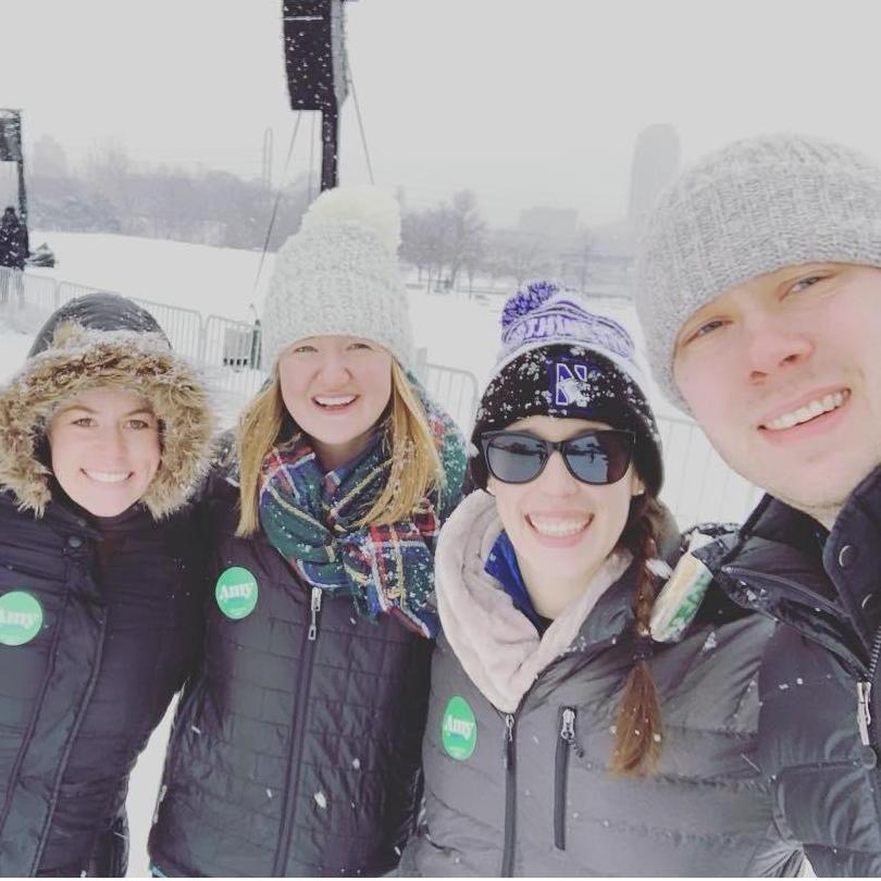 We braved the snow for Amy Klobuchar's Presidential announcement.