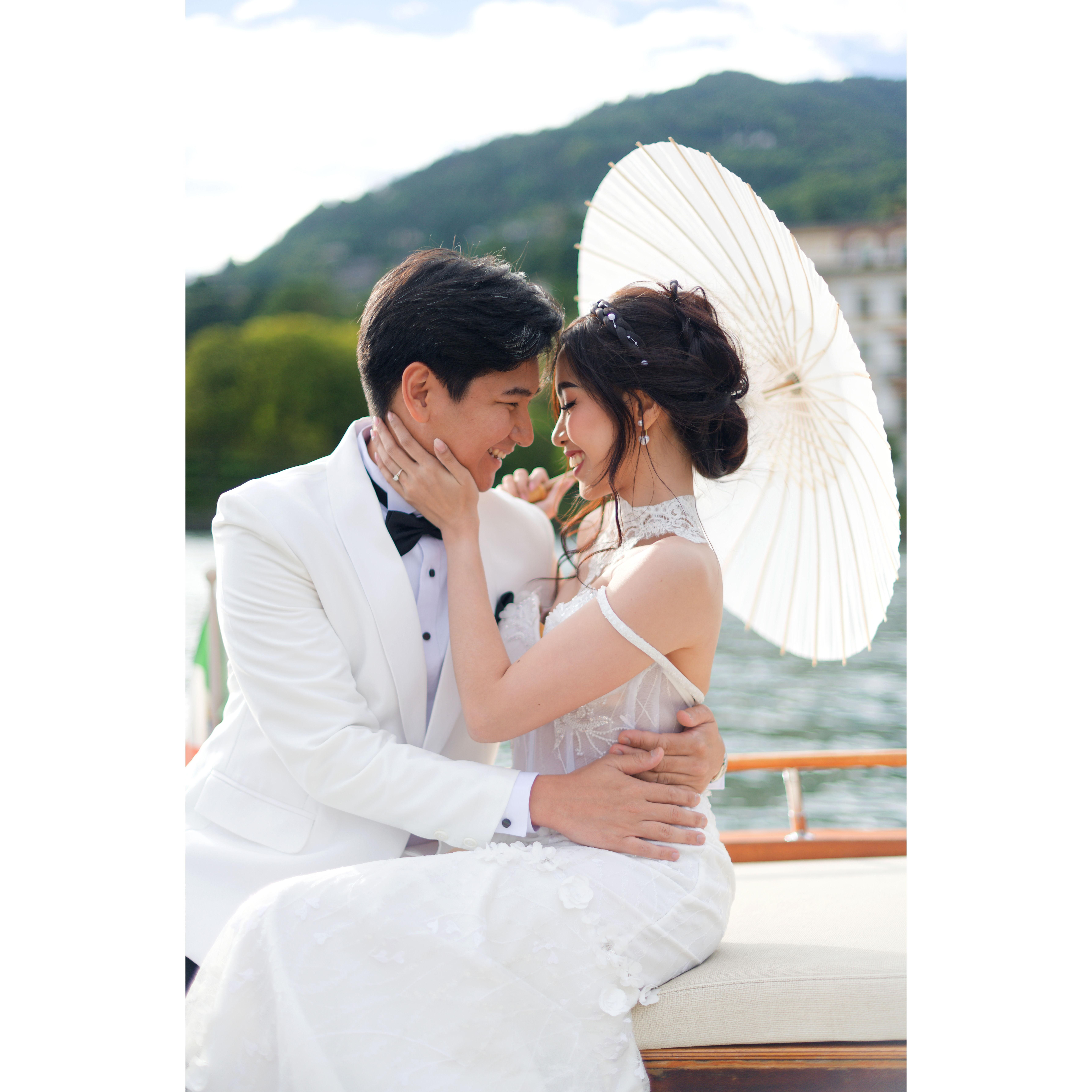 Our Lake Como Pre-Nup Shoot