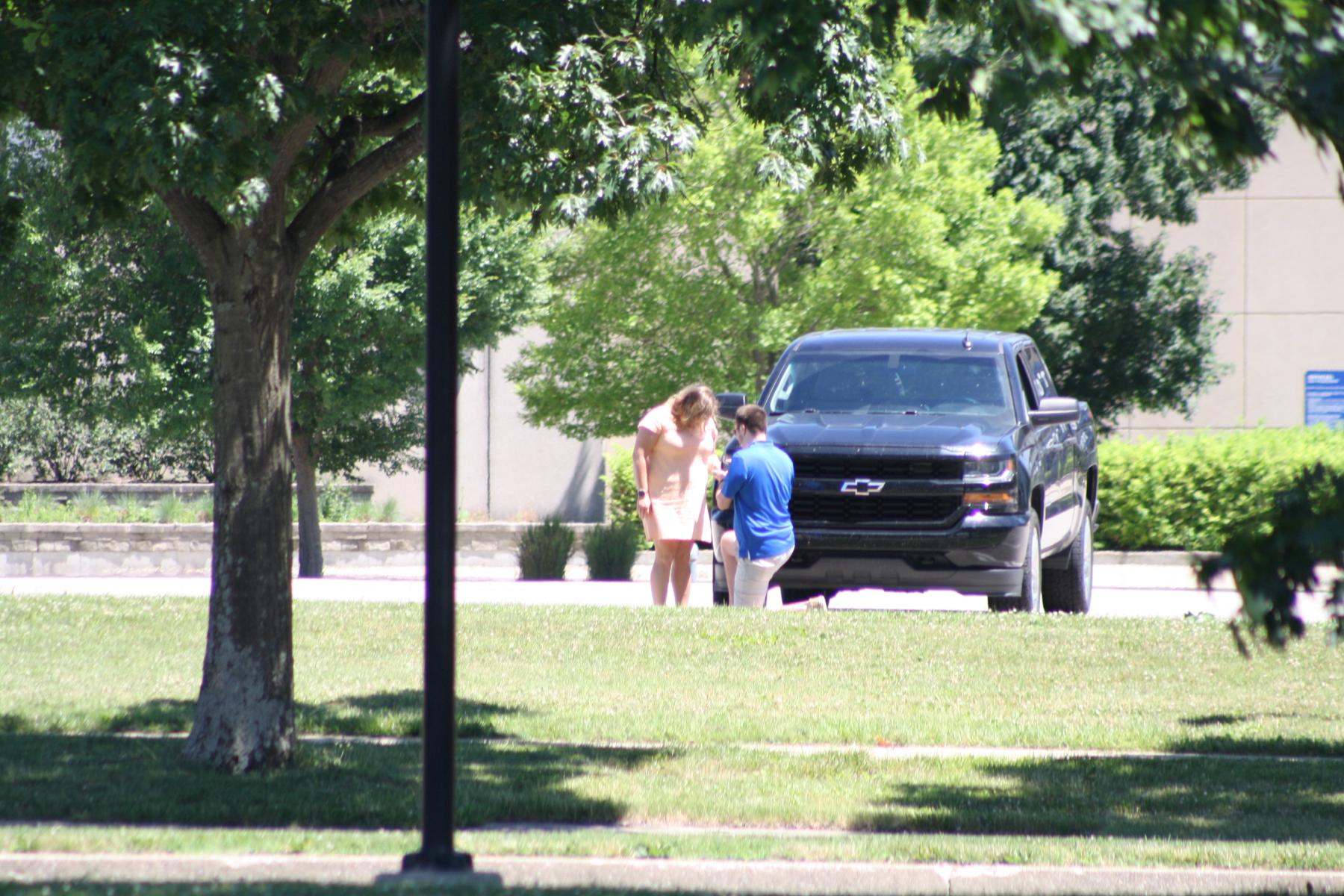 I had just said yes and I think I was still in shock that this was actually happening.