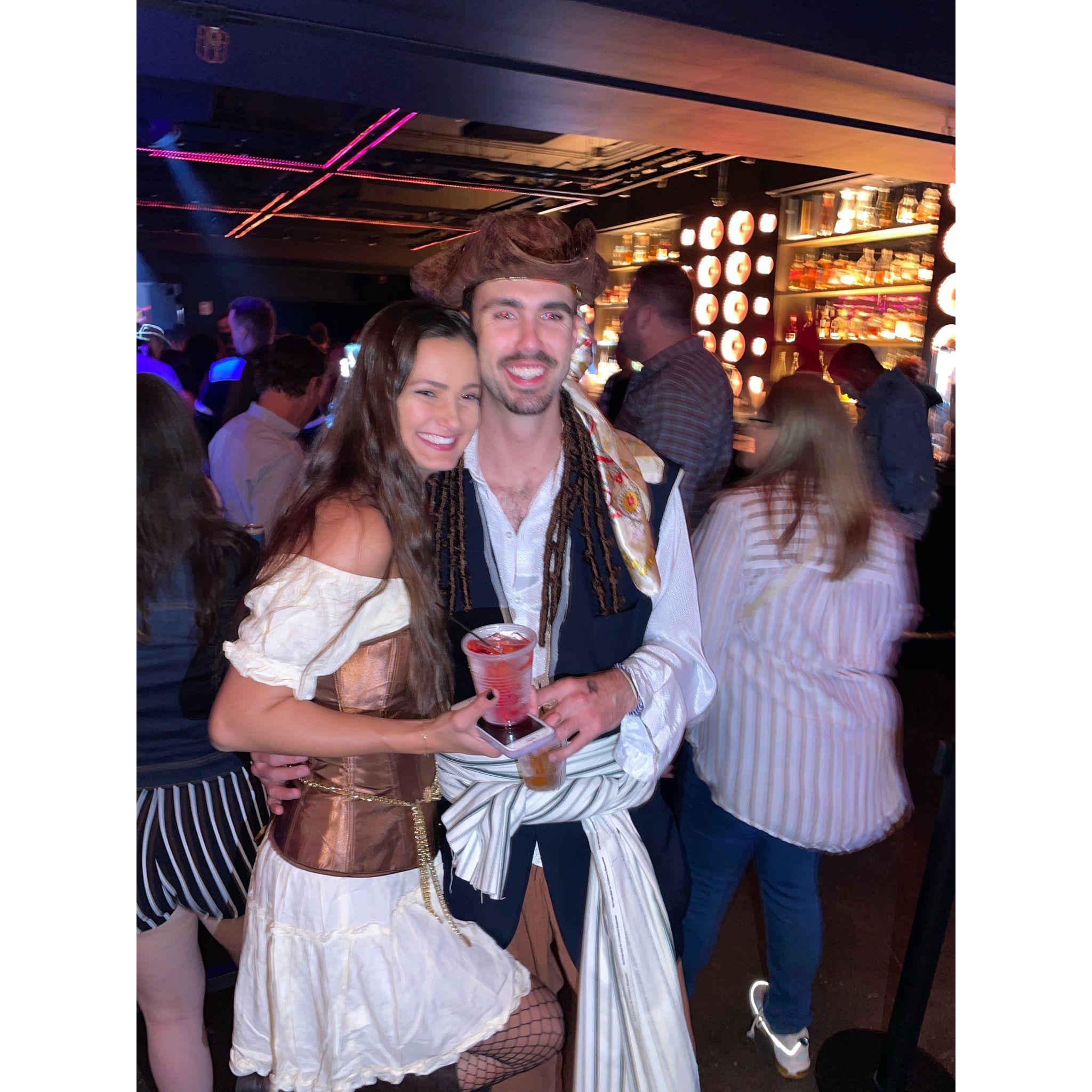 Elizabeth Swann and Jack Sparrow