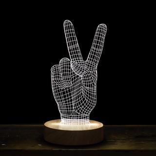 Peace Sign Illusion Light