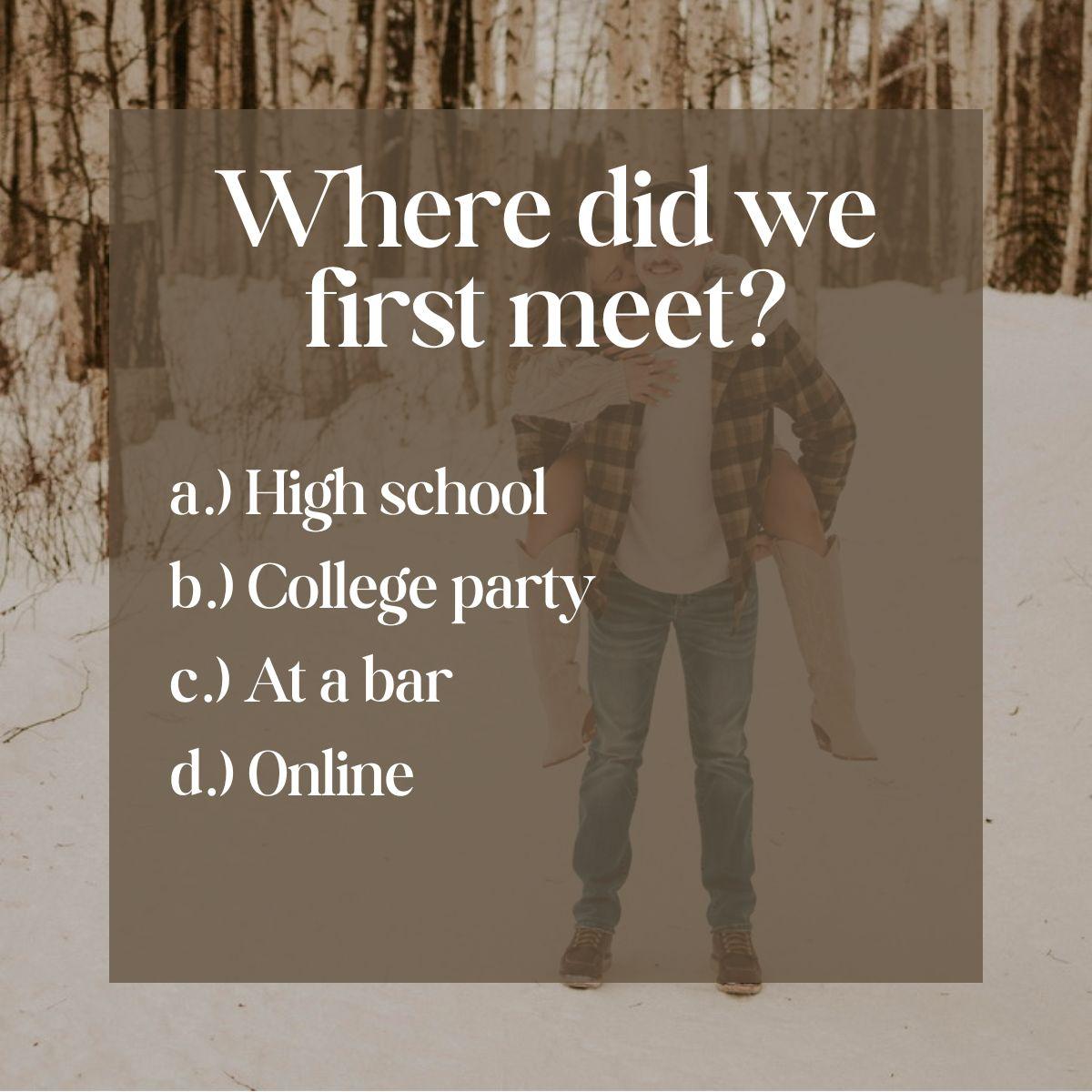 a.) We both went to Sumner High School!