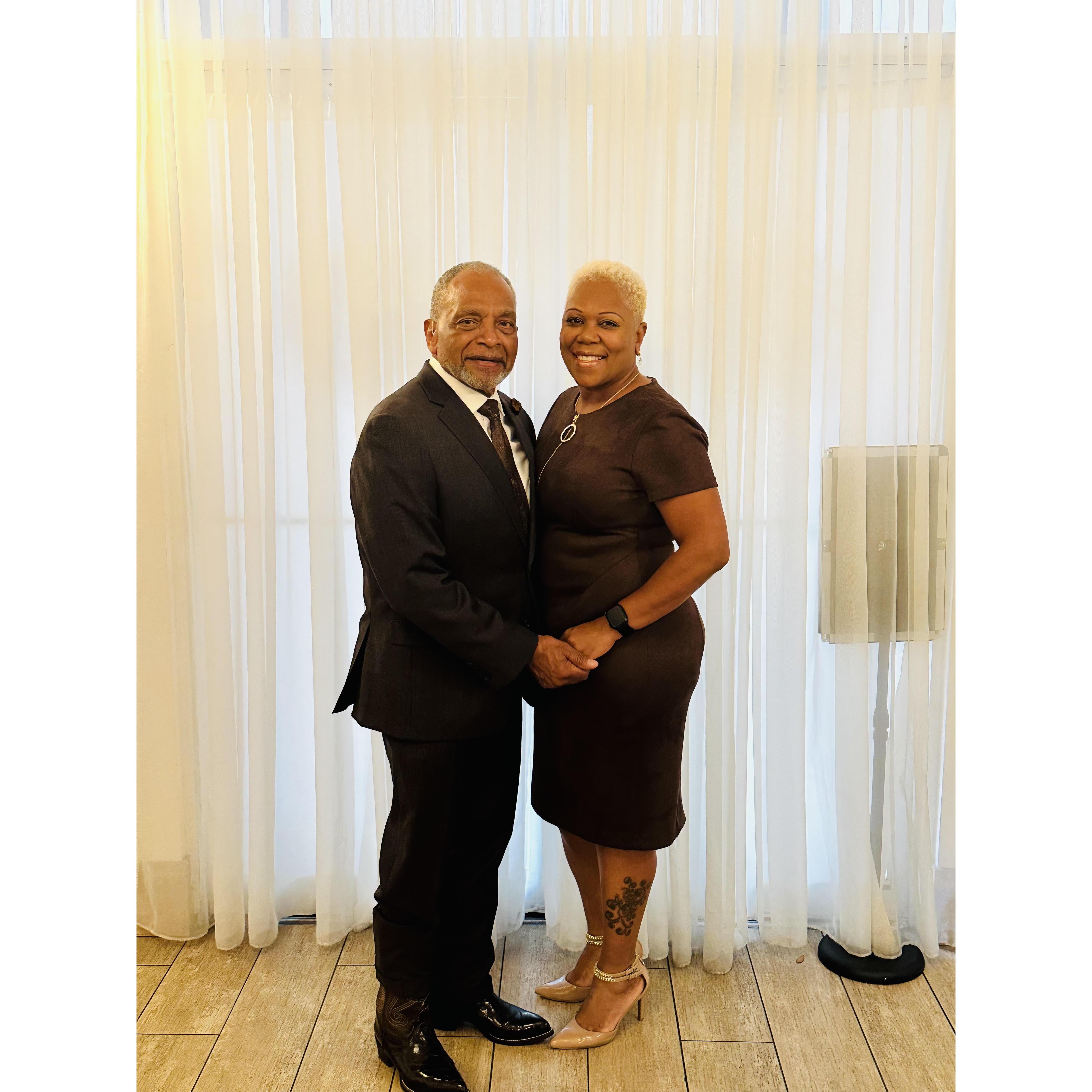 We first took our picture engaged