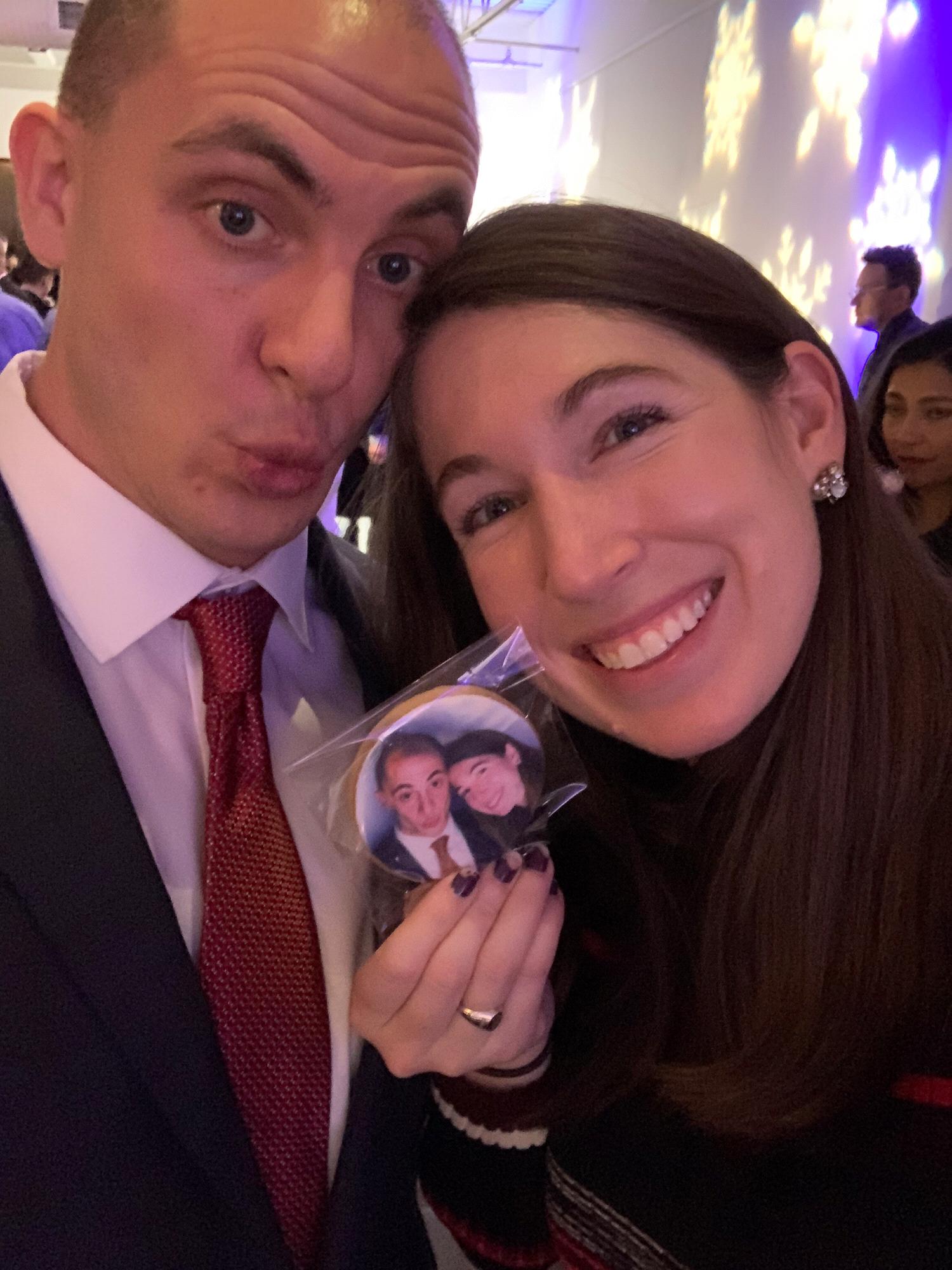 our faces... on a cookie!