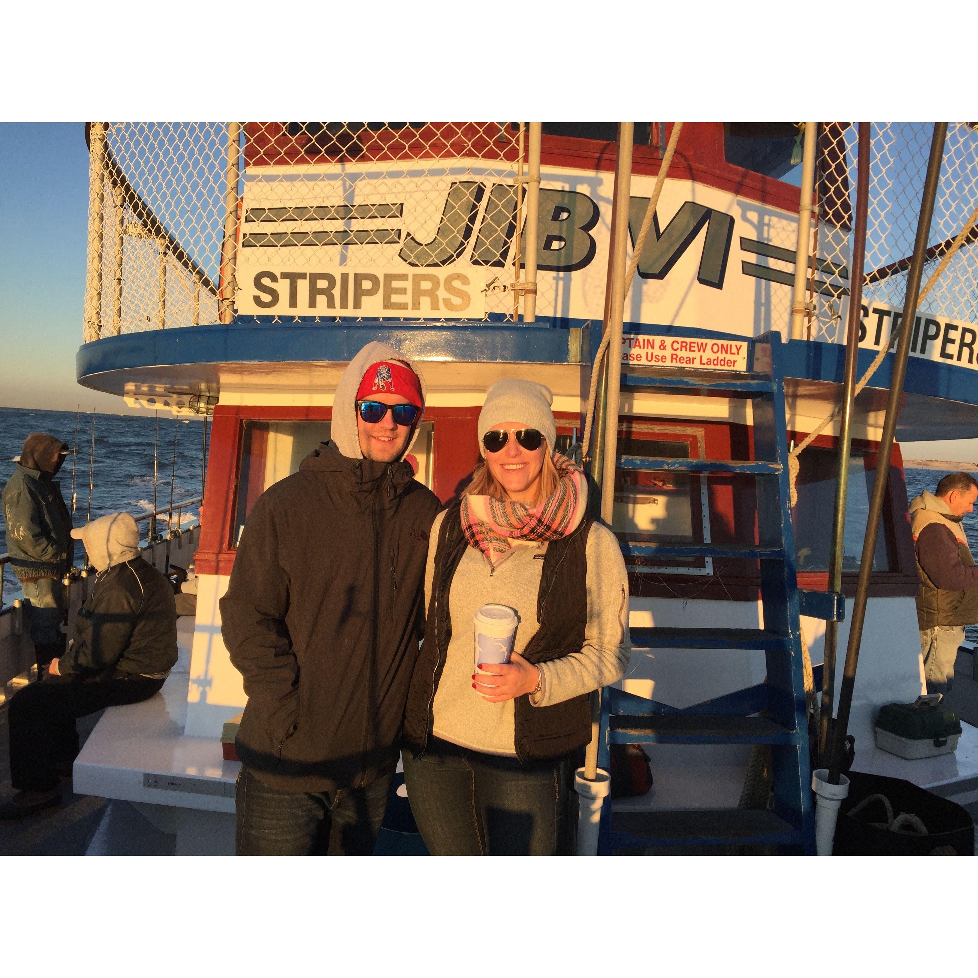 NOV. 2016 - Striper fishing on the JIB VI