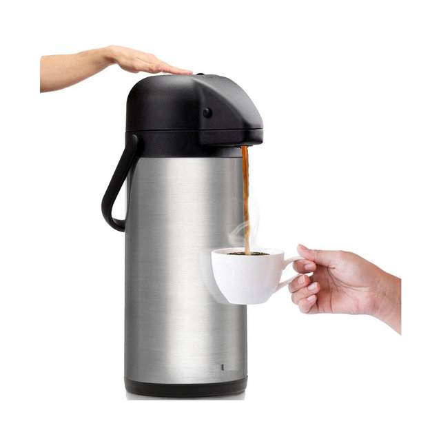 VONDIOR Thermal Coffee Carafe Dispenser 85 oz: Insulated Hot/Cold Stainless Steel