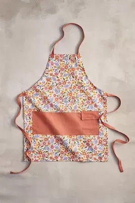 Floral Canvas Garden Apron