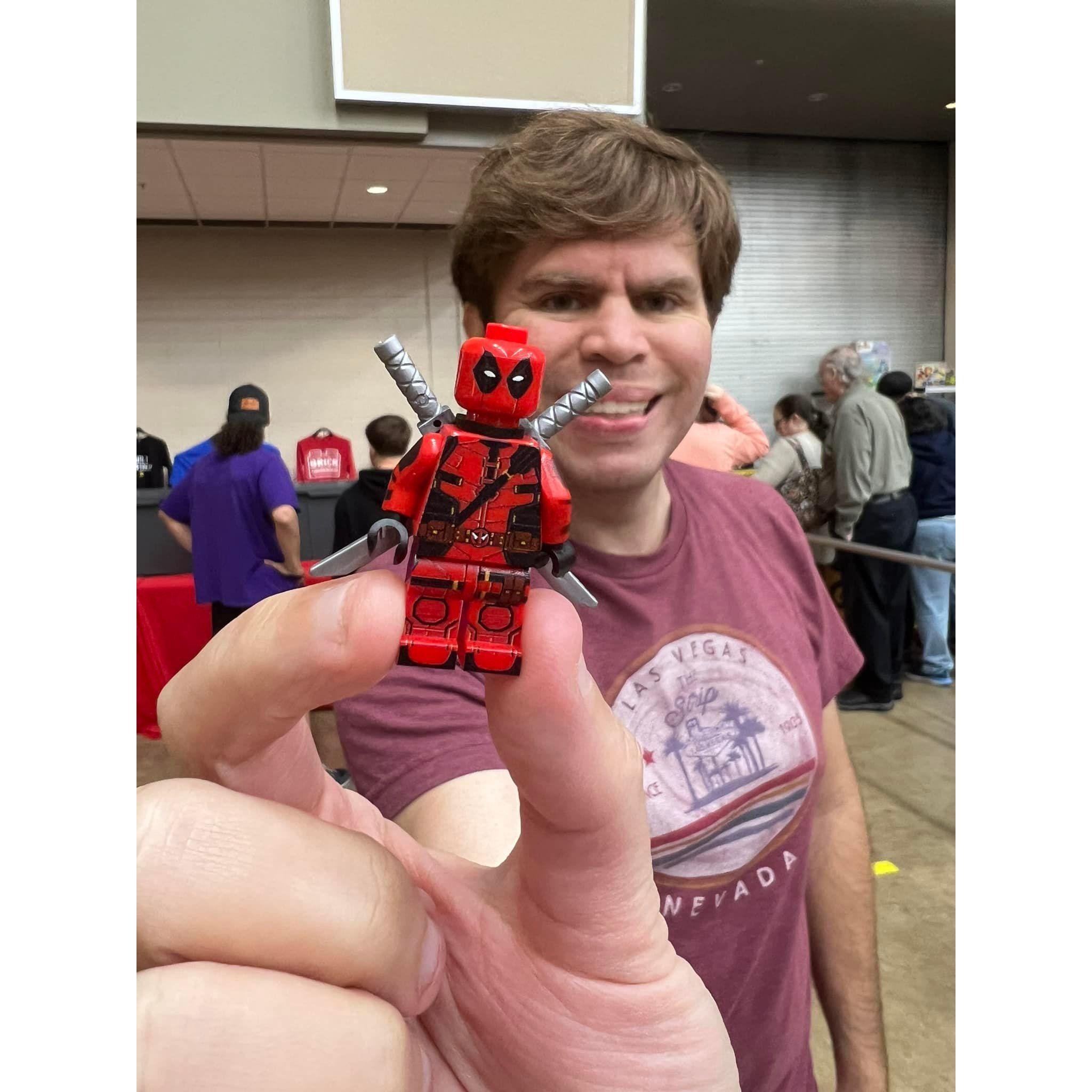 Brick Convention (I got him a VIP pack which came with a lego figure)