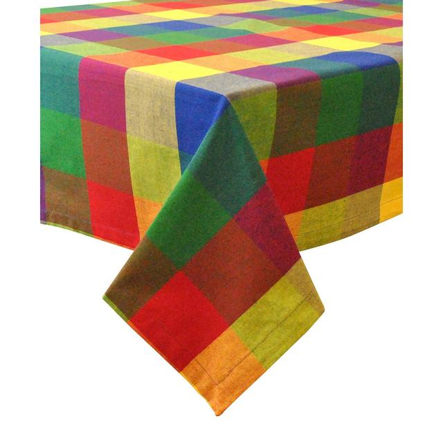 Indian Summer Check Tablecloth 60" x 84"
