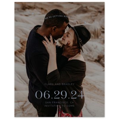 Blue Wedding Digital Save the Date - Adhara Photo
