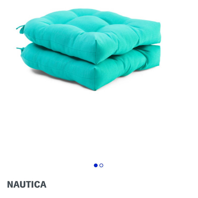 2pk 20x20 Indoor Outdoor Solid Slub Tufted U Cushions | Home | Marshalls