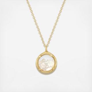 Mini Gold Shaker Birthstone Necklace