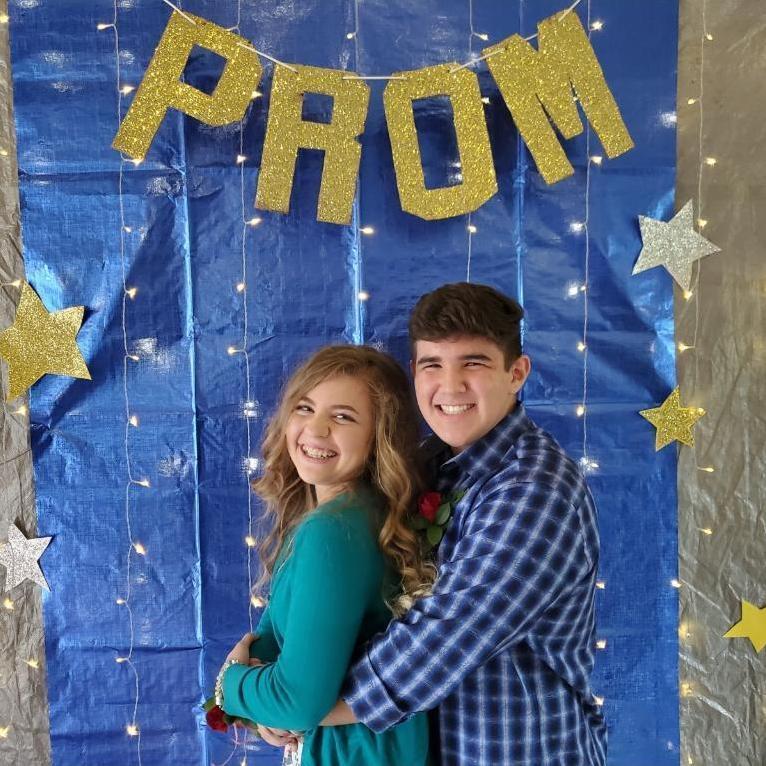 Covid hit that year and so we threw a prom in Sadona's garage for just the two of us. We got on a zoom call with our friends and everyone was dressed up.
