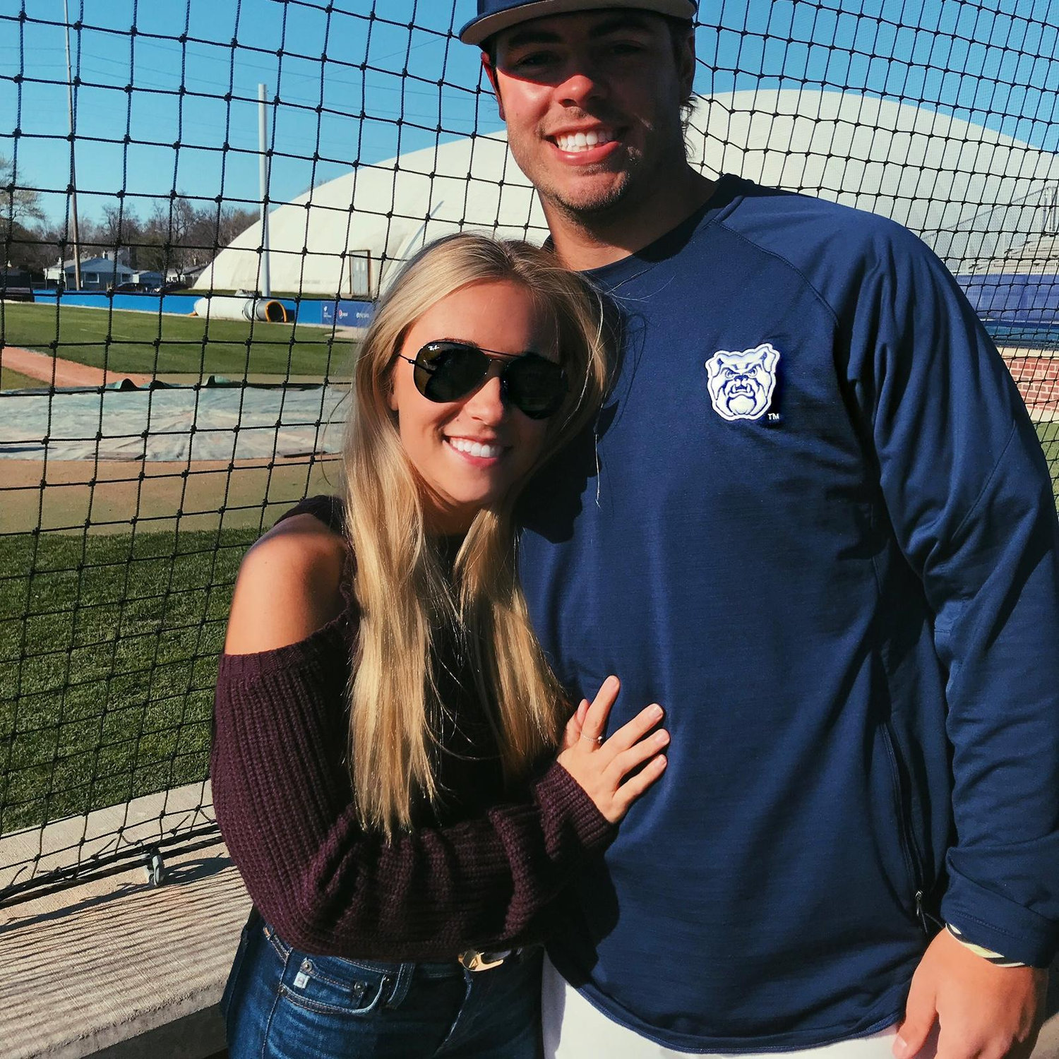 Kayla supporting Austin at a Butler Baseball game! (2018)