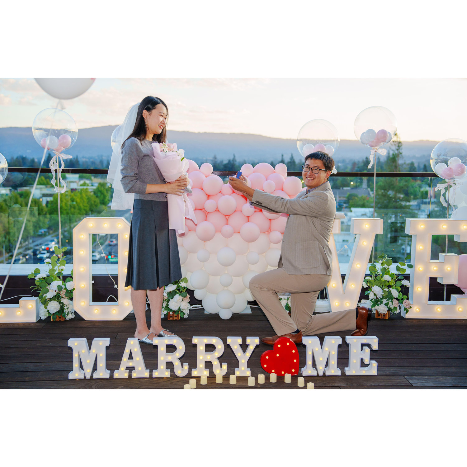 I said yes! We engaged.