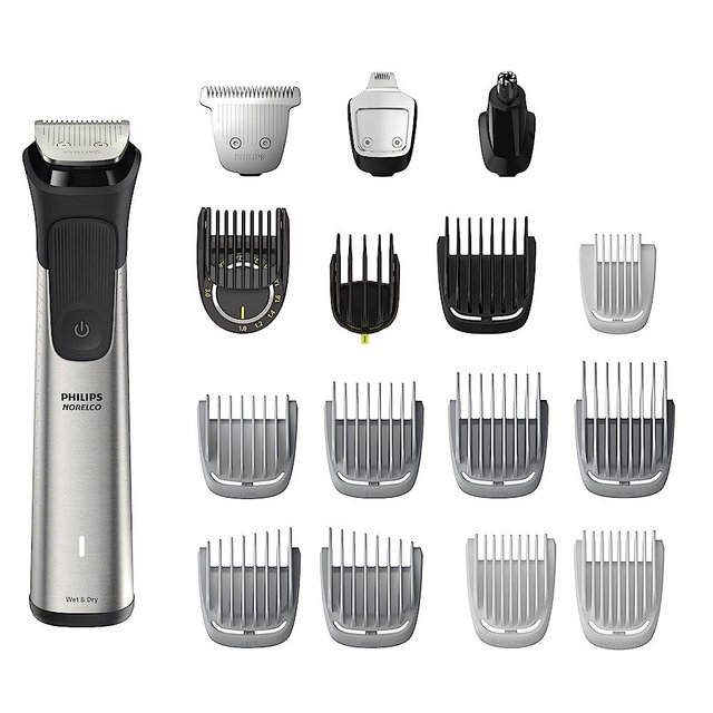 Philips Norelco Multigroom Series 7000, Mens Grooming Kit with Trimmer for Beard, Head, Hair, Body, Groin, and Face - NO Blade Oil Needed, MG7910/49