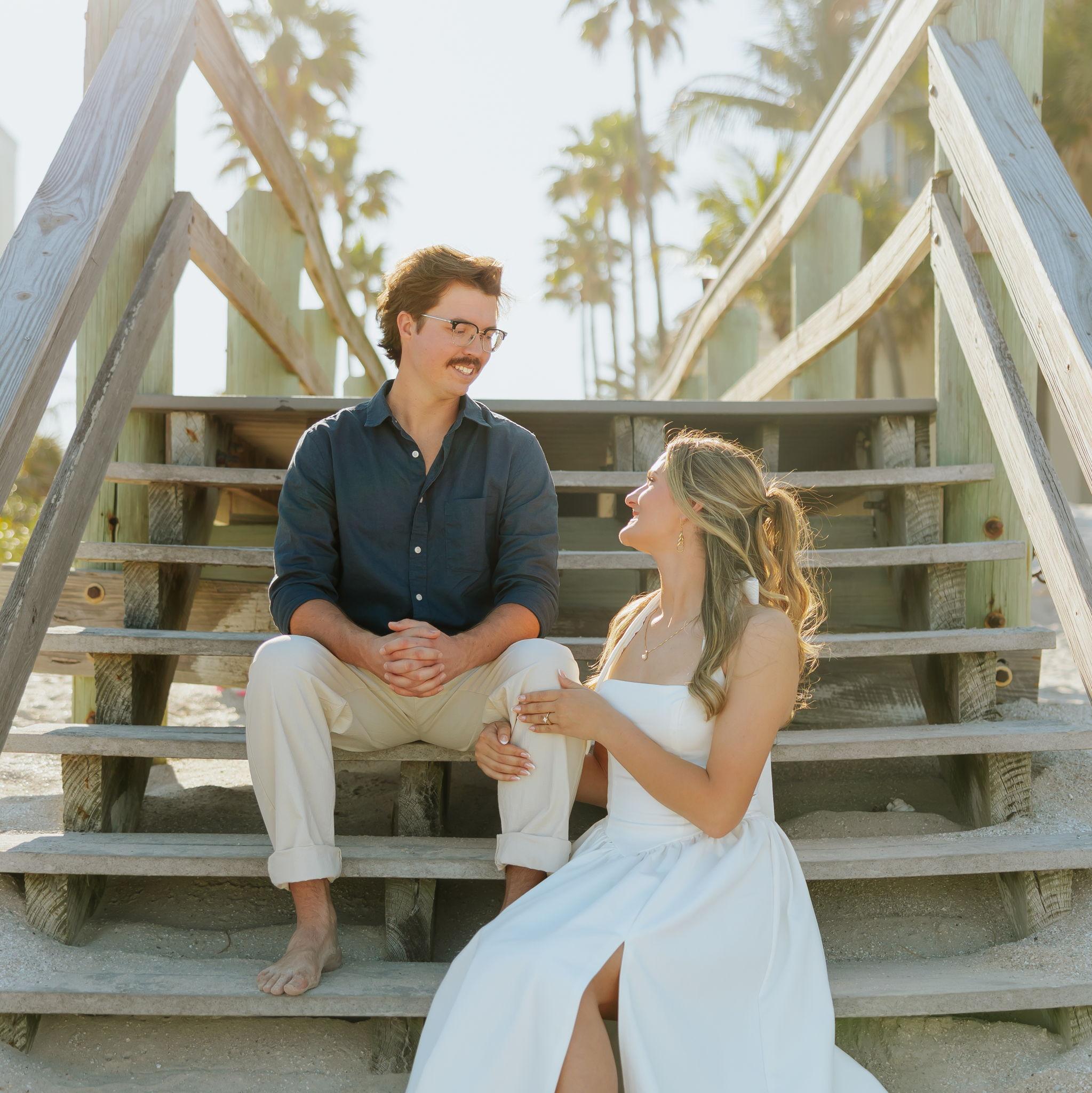 Engagement photo shoot in Amelia's hometown!