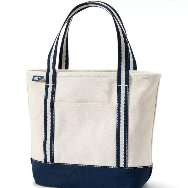 Medium 5 Pocket Open Top Canvas Tote Bag