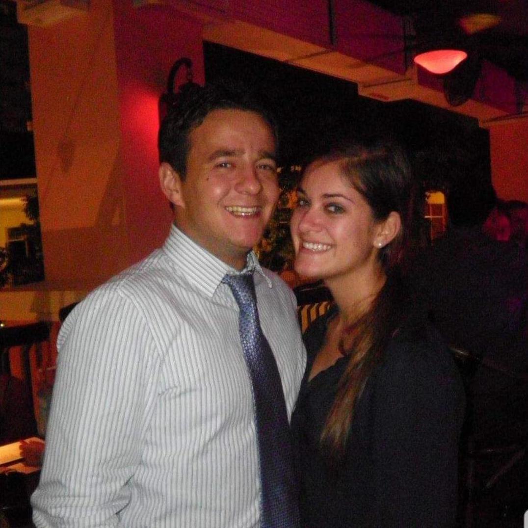 Celebrating my 23rd birthday at happy hour at Blue Martini in Brickell