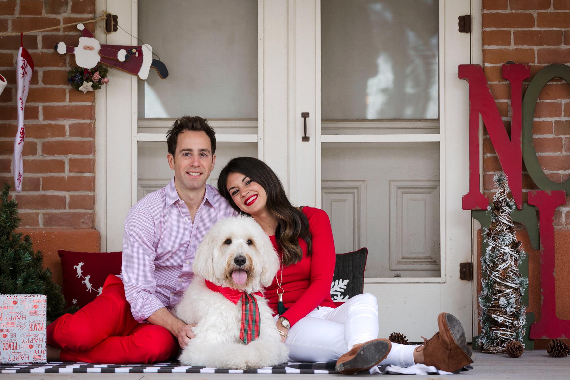 Christmas pic 2016 with our pup