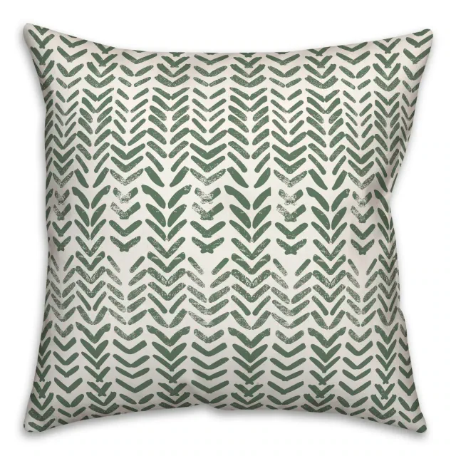 Creative Products Herringbone Print 2 16 x 16 Indoor / Outdoor Pillow