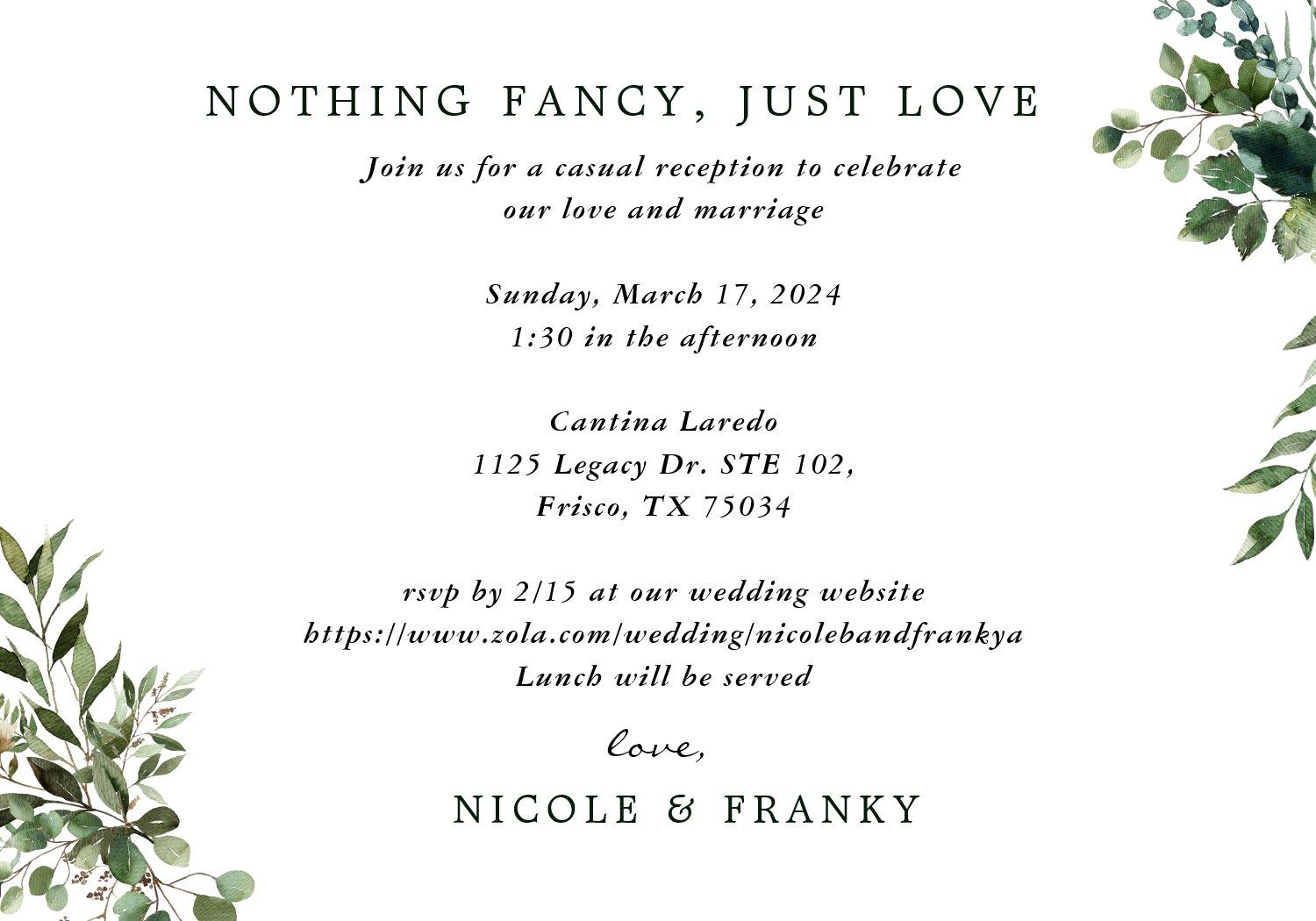 The Wedding Website of Franky Alvarado and Nicole Ballentine