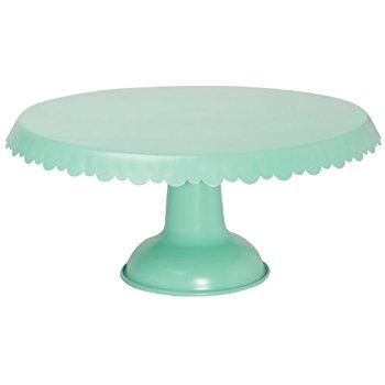 Now Designs Tin Cake Stand, Aqua