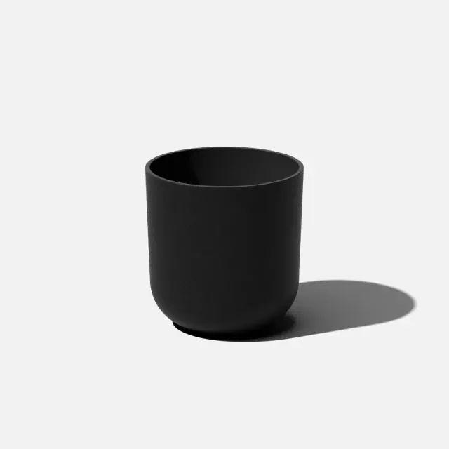 Veradek Mason Series Kona 10" Plastic-Stone Planter - Black