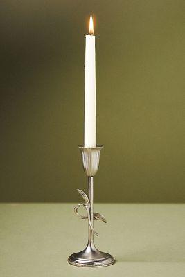 Hera Silver Metal Candleholder