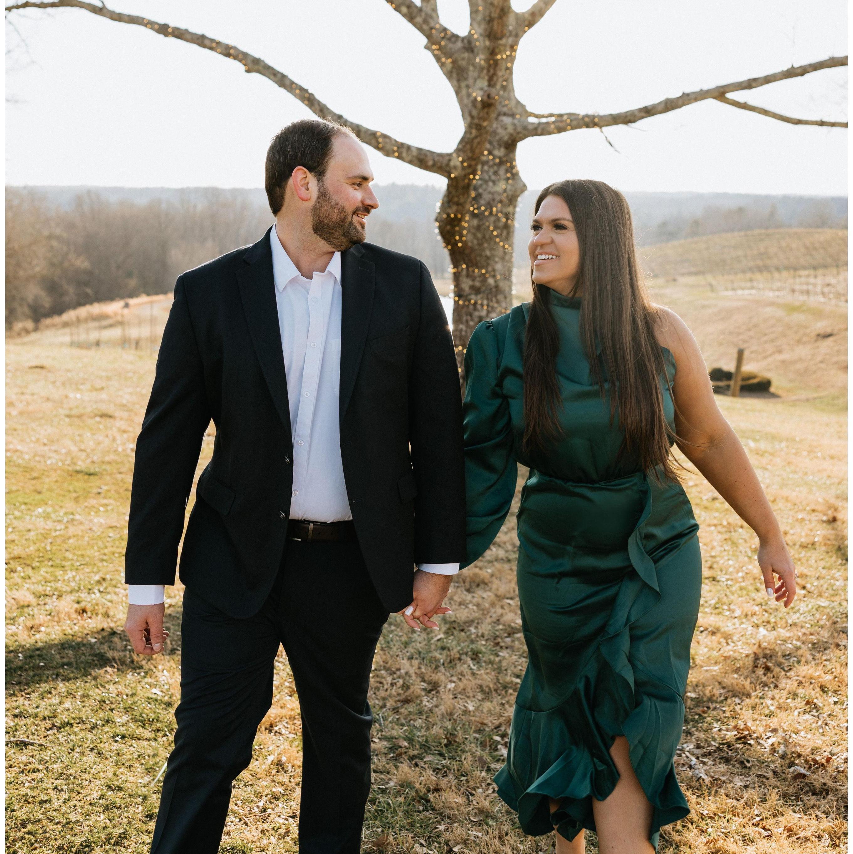 Engagement photos at Monteluce Winery in Dahlonega, GA!