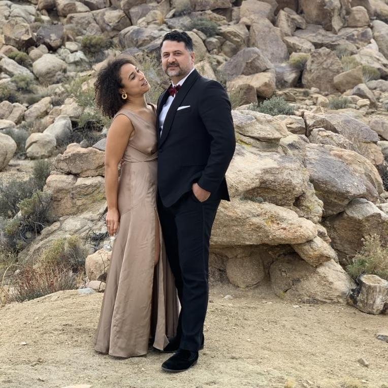 You don't wear black-tie when you go to Joshua Tree? Leila and Henrick's epic wedding, December 2019