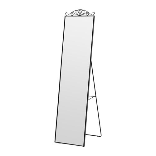 KARMSUND Floor mirror, black